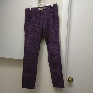 Purple Zebra Tiger print Jeans